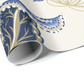 民族のシームレスなパターンとインディアンオーナメント。ヴィント ラッピングペーパー (ロールコーナー)