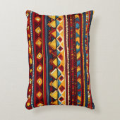 民族のシームレスなパターン アクセントクッション (正面(垂直))