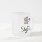 民族のスタイリストのマグ フロストグラスマグカップ (正面右)