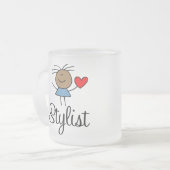 民族のスタイリストのマグ フロストグラスマグカップ (正面左)