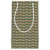 民族のスタイルによって編まれるパターン スモールペーパーバッグ (正面)