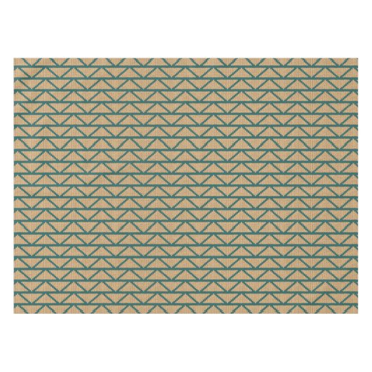 民族のスタイルによって編まれるパターン テーブルクロス (正面(横))