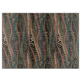 民族のスタイルの抽象的なパターン カッティングボード (正面)