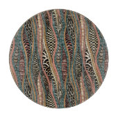 民族のスタイルの抽象的なパターン カッティングボード (正面)
