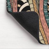 民族のスタイルの抽象的なパターン マウスパッド (コーナー)