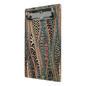 民族のスタイルの抽象的なパターン ミニクリップボード (アングル2)