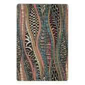 民族のスタイルの抽象的なパターン ミニクリップボード (裏面)