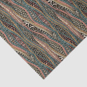 民族のスタイルの抽象的なパターン 薄葉紙 (詳細)