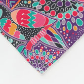 民族のスタイル動物パターン フリースブランケット (角)