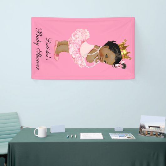 民族のチュチュのかわいいプリンセスのベビーシャワー 横断幕 (トレードショー)