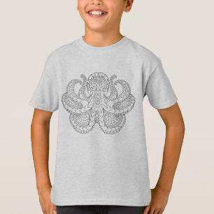 民族のパターン(の模様が)あるなタコ Tシャツ
