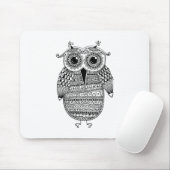 民族のフクロウインクスケッチ マウスパッド (マウス)