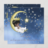 民族のベイビーシャワー 招待状 (正面/裏面)