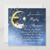 民族のベイビーシャワー 招待状 (裏面)