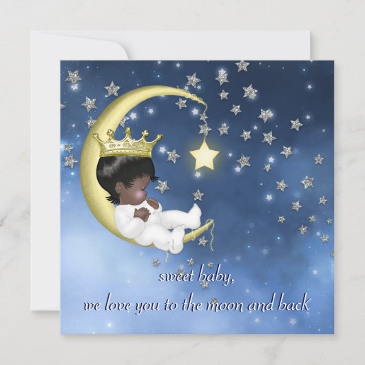 民族のベイビーシャワー 招待状 (正面)