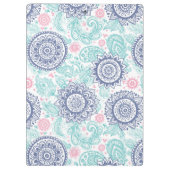 民族のペイズリーパターン クリップボード (裏面)