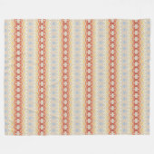 民族のボヘミアのスタイルの幾何学的なパターン フリースブランケット (正面(横))