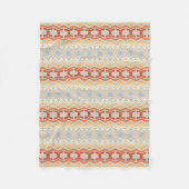 民族のボヘミアのスタイルの幾何学的なパターン フリースブランケット (正面)