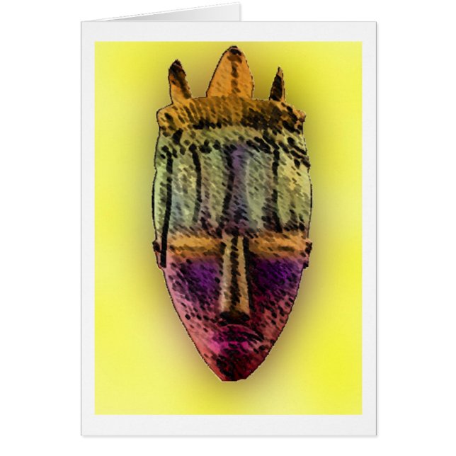 民族のマスク-アフリカ (正面)