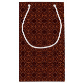 民族のモダンで幾何学的なパターン2 スモールペーパーバッグ (裏面)