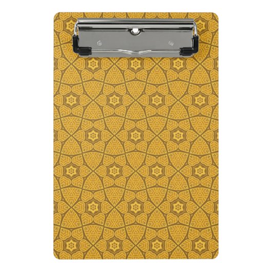 民族のモダンで幾何学的なパターン2 ミニクリップボード (正面)