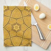 民族のモダンで幾何学的なパターン キッチンタオル (四つ折り)
