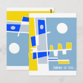 民族の両側イエローブルー考えズ・オブ・ユー ポストカード (正面/裏面)