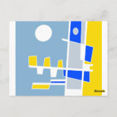 民族の両側イエローブルー考えズ・オブ・ユー ポストカード (裏面)