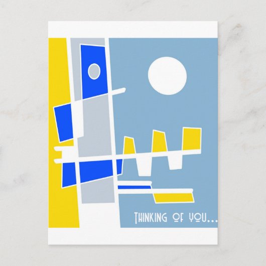 民族の両側イエローブルー考えズ・オブ・ユー ポストカード (正面)