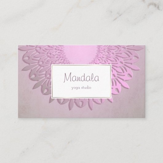 民族の勾配の曼荼羅 名刺 (正面)