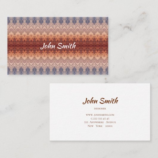 民族の南西パターン 名刺 (正面/裏面)
