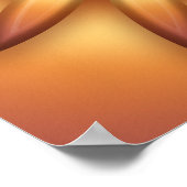 民族の太陽。幾何勾配要素。 ポスター (角)