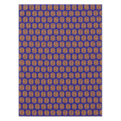 民族の幾何学的で抽象的なアフリカパターン テーブルクロス (正面)