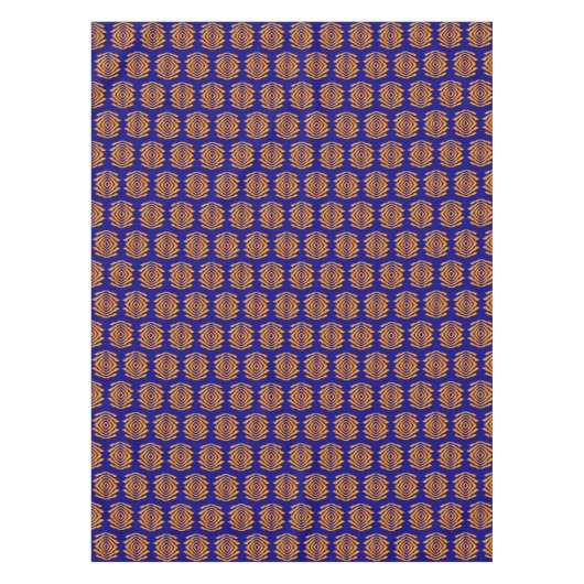 民族の幾何学的で抽象的なアフリカパターン テーブルクロス (正面)