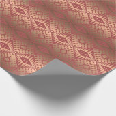 民族の幾何学的で抽象的なパターン ラッピングペーパー (角)