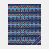 民族の幾何学的なパターン。 モノグラム。 名前 フリースブランケット (正面)