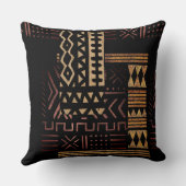 民族の幾何学的パターン： クッション (裏面)