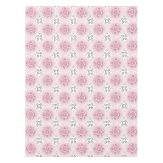 民族の抽象的なペイズリー テーブルクロス (正面)