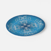 民族の東洋の円のオーナメント ペーパープレート (アングル)