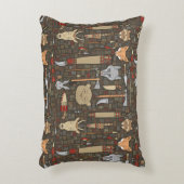 民族の狩りパターン アクセントクッション (正面(垂直))