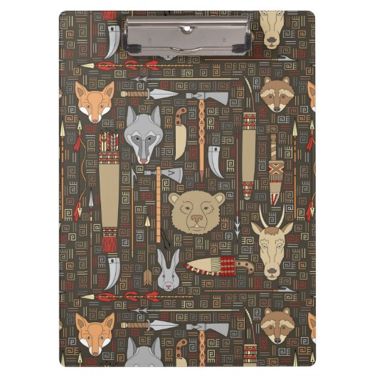 民族の狩りパターン クリップボード (正面)