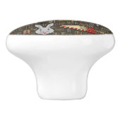 民族の狩りパターン セラミックノブ (側面)