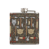 民族の狩りパターン フラスク (裏面)