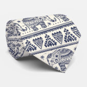 民族の種族のアステカな象パターン ネクタイ (ロール)