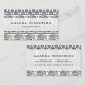 民族の種族のアステカな象パターン 名刺 (正面/裏面)