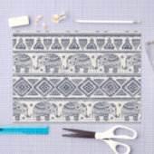 民族の種族のアステカな象パターン 薄葉紙 (クラフト)