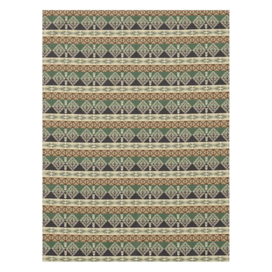 民族の種族のアフリカパターン テーブルクロス (正面)