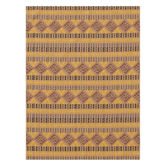 民族の種族のアフリカパターン テーブルクロス (正面)