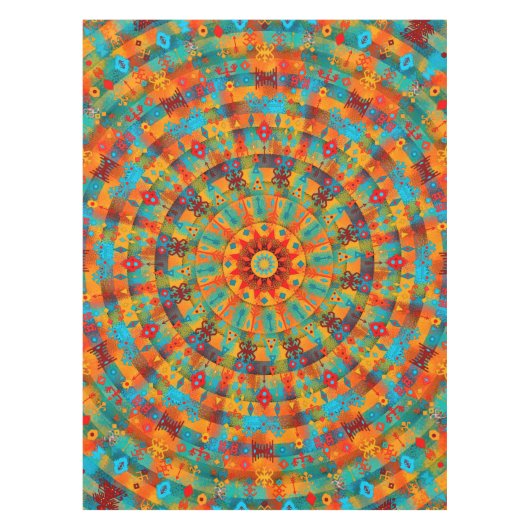 民族の種族の曼荼羅#1 テーブルクロス (正面)