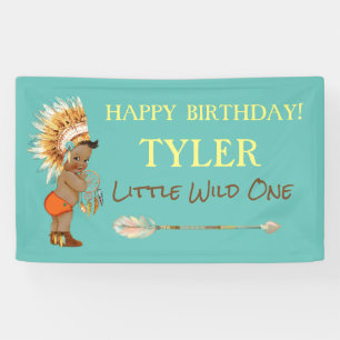 民族の種族の男の子の頭飾りのネイティブアメリカンの矢 横断幕